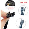 PCIE Cable for Corsair, 65CM 8 Pin To Dual 6+2 Pin PCIE Power Cable for Thermaltake, Male To Male GPU Cable for ARESGAME Modular Power Supply