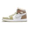 Air Jordan 1 High Zoom Comfort Olive Aura Damskie Sneakersy Białe Khaki Szary-Heather CT0979-102