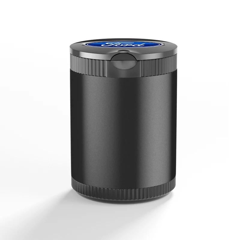 1PCS Portable LED Car Ashtray Multi-functional Ashtray For Ford Focus 3 2015-2018 Kuga 2016-2019 Escape C-MAX Ecosport 2018-2019