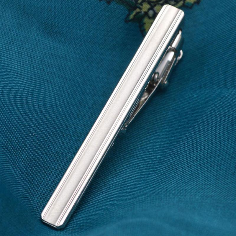 1Pc Silver Color Necktie Pin Tie Clip For Men Wedding Necktie Tie Clasp Clip