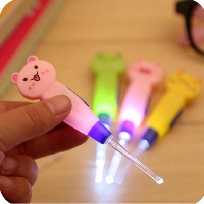 JINGRUIXIANG Cartoon Animal LED Visual Ear Pick Set