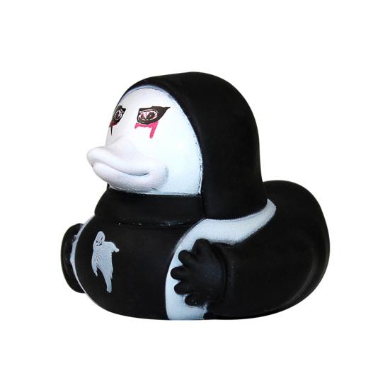 6Pcs Halloween Horror Rubber Duck with Pressable Ghost Face Spooky Ghost Duck for