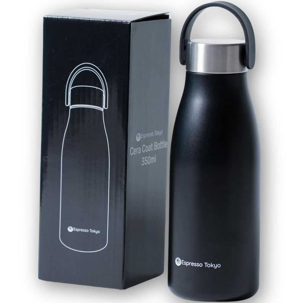 Espresso Tokyo Cerakote Ceramic Dishwasher Keeps Coffee Hot or Keeps Coffee Lightweight Bottle, Coated, Safe, Cold, Fresh, (350ml)