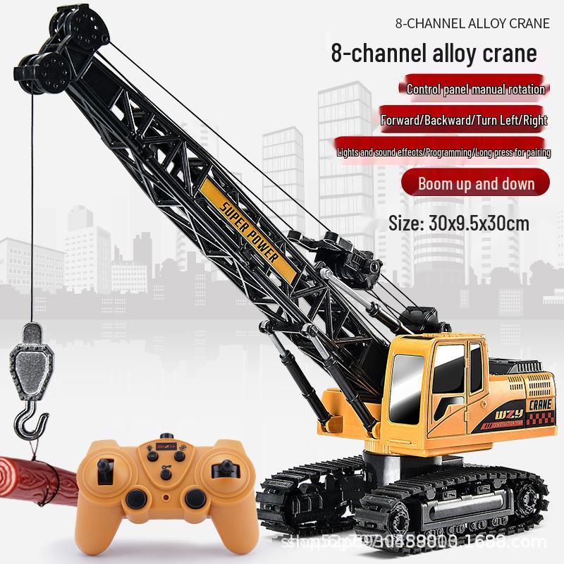 New Remote Control Alloy Excavator Toy for Kids Ages 3-8 - Engineering Vehicle Simulation