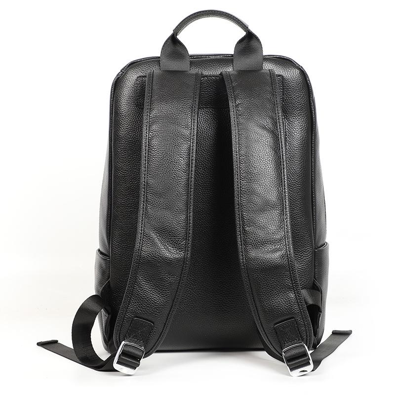 Zaino in Vera Pelle di Vacchetta da Uomo - Grande Capacità, Stile Casual Giovanile, Borsa a Spalla Doppia 2024 per Computer Portatili