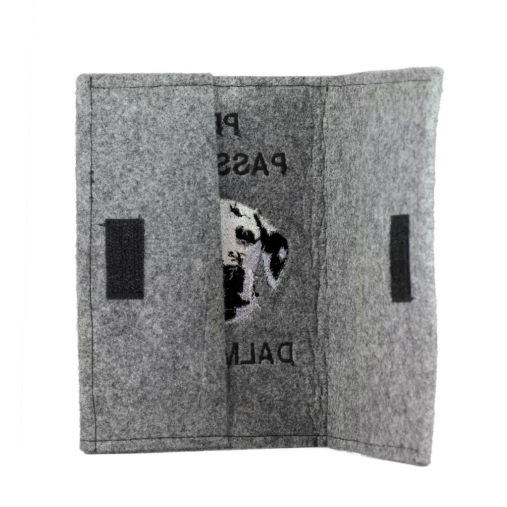Dalmatian, Carriage Dog, Spotted Coach Dog - Dog passport case, document case, gift for the traveller from the Art-Dog brand