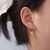 Minimalist Dangle Drop Earrings Fashion Ear Cuff Casual Heart-Shaped Earrings  Gift