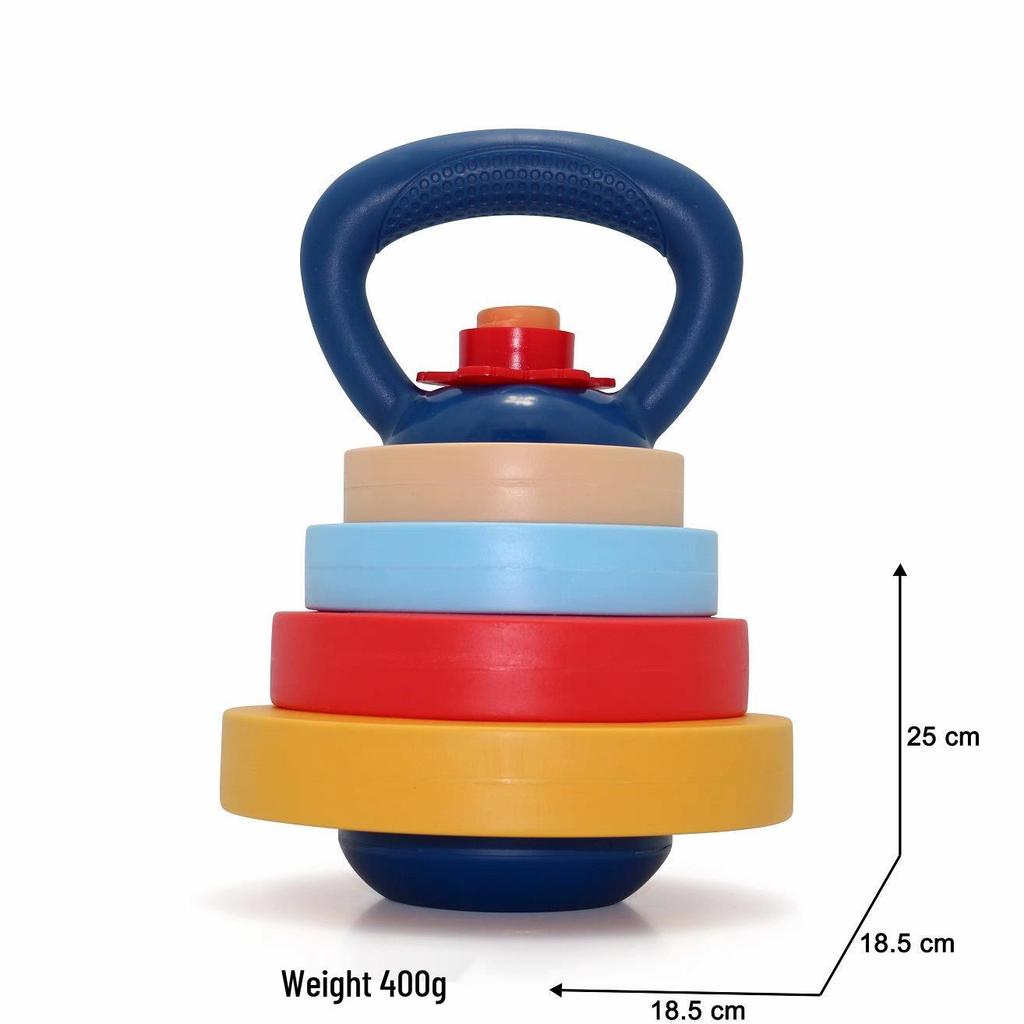 Children's Plastic Weightlifting Toy Set: Toddler Barbells & Dumbbells for Sensory Integration and Exercise