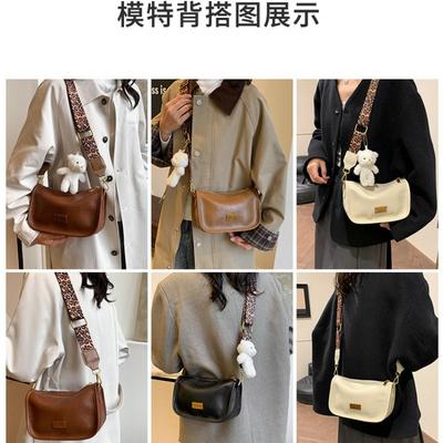 Today's Popular Bags Are Versatile In Autumn and Winter, New Niche Broadband Messenger Bags, Women's Retro Pillow Bags.