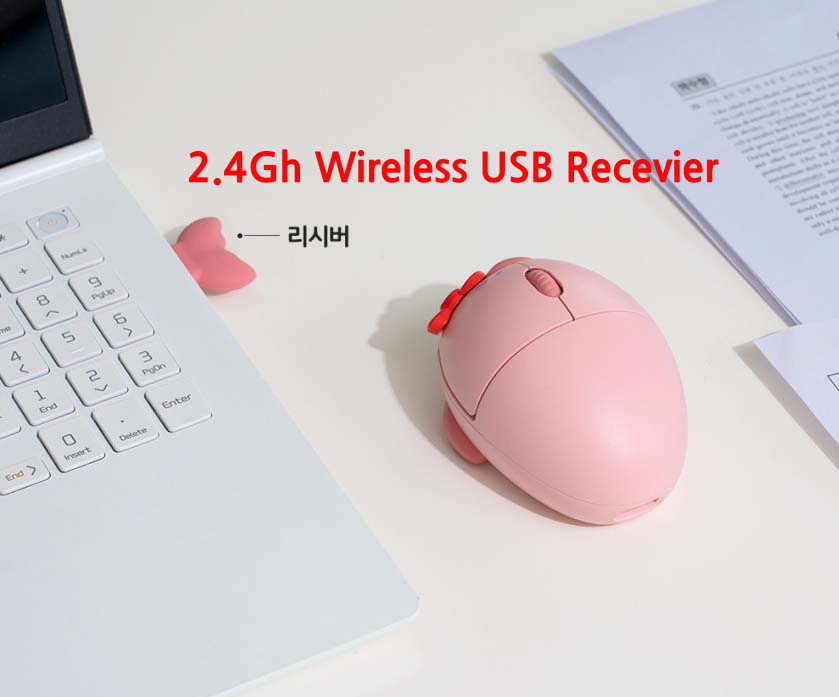 Sanrio Genuine Figure Bluetooth Mouse 2.4Ghz Wireless  Hello Kitty, Cinnamoroll, Hangyodon