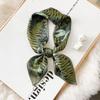 dacron Mid-Autumn Festival gift box scarf Headband Floral Skinny Scarf  Gift Packed
