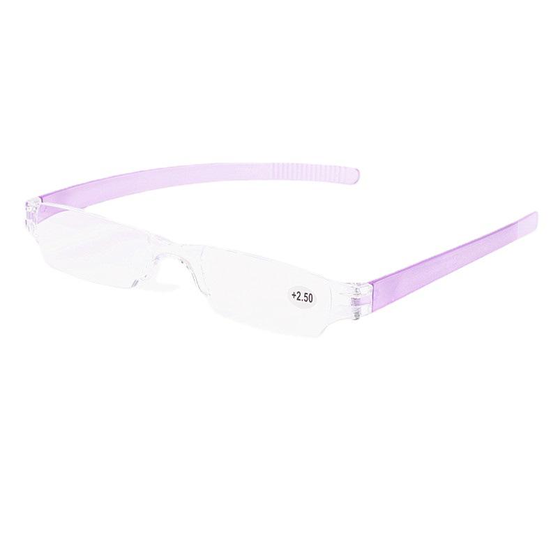 Ultra-Light Transparent Resin Reading Glasses with Pen Holder - Portable Jelly Color Eyewear for Men and Women