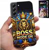 Etui Do Samsung Galaxy S22 Plus - Boss Lew Z Koroną Na Tarczy Case + Folia