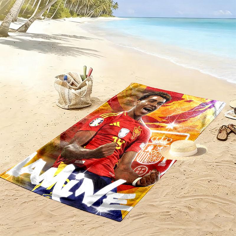 Lamine Yamal Dream Strandtuch, Großes Weiches Schnelltrocknendes Handtuch für Strand Camping Schwimmen