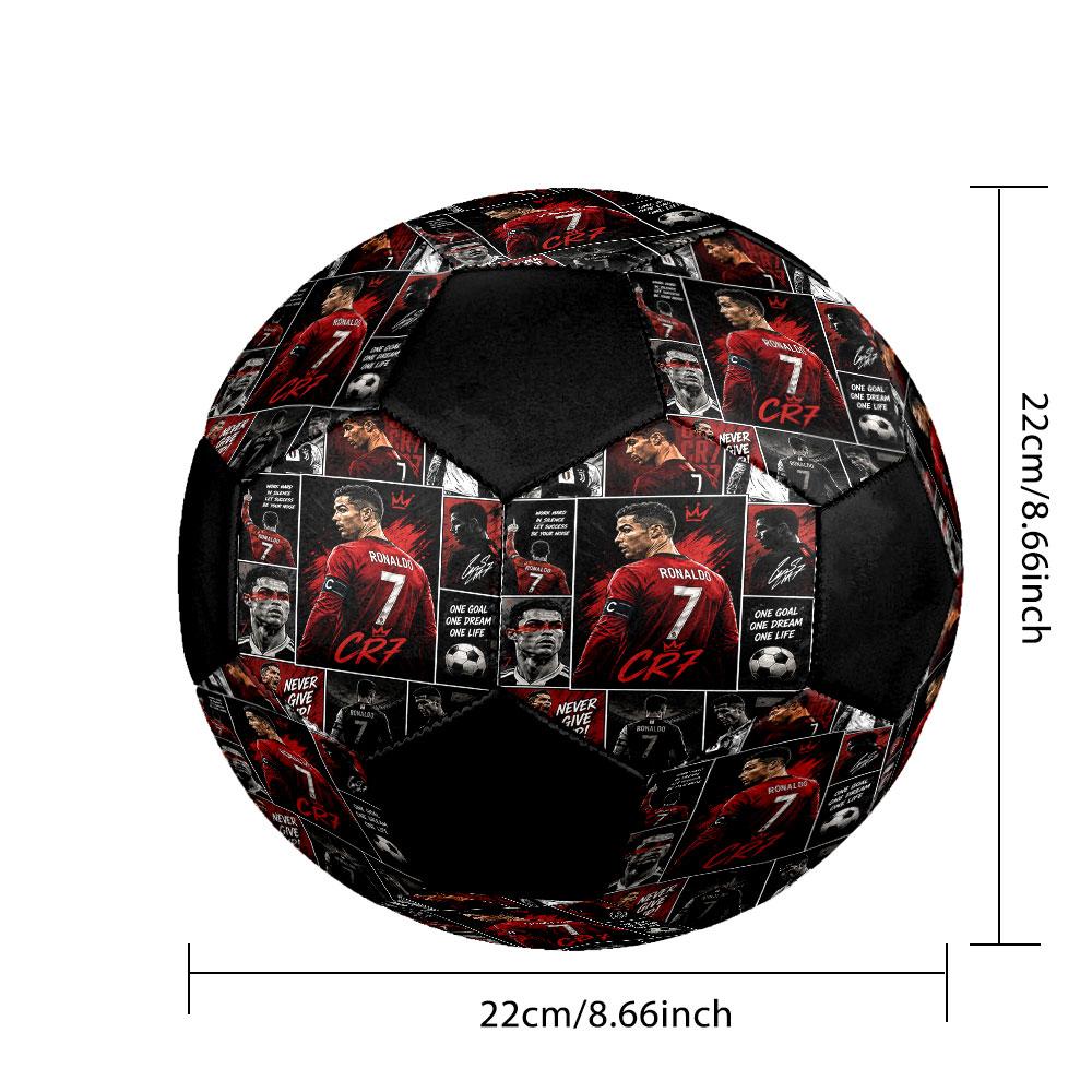 Size 5 Printed Football Resistant Outdoor Training Soccer Ball