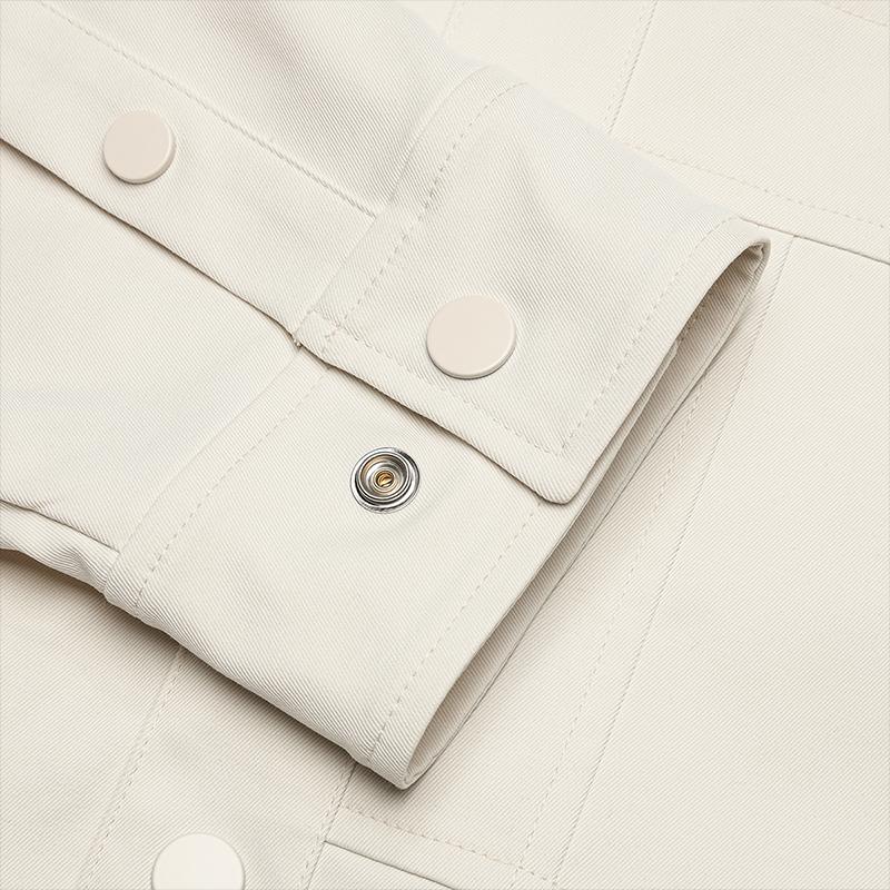 FILA Ls Shirt Simple Fashion Shirt Men shirts Lactose F11M448405FBG