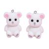Resin Flocking Söt Tredimensionell Nyckelring Hänge Bil Nyckelring Hänge Väska Hänge