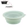 Foldable Face Ice Bath Bowl Silicone Ice Facial Folding Washbasin Camping Wash Basin Reusable Foldable Cooling Washing Basin