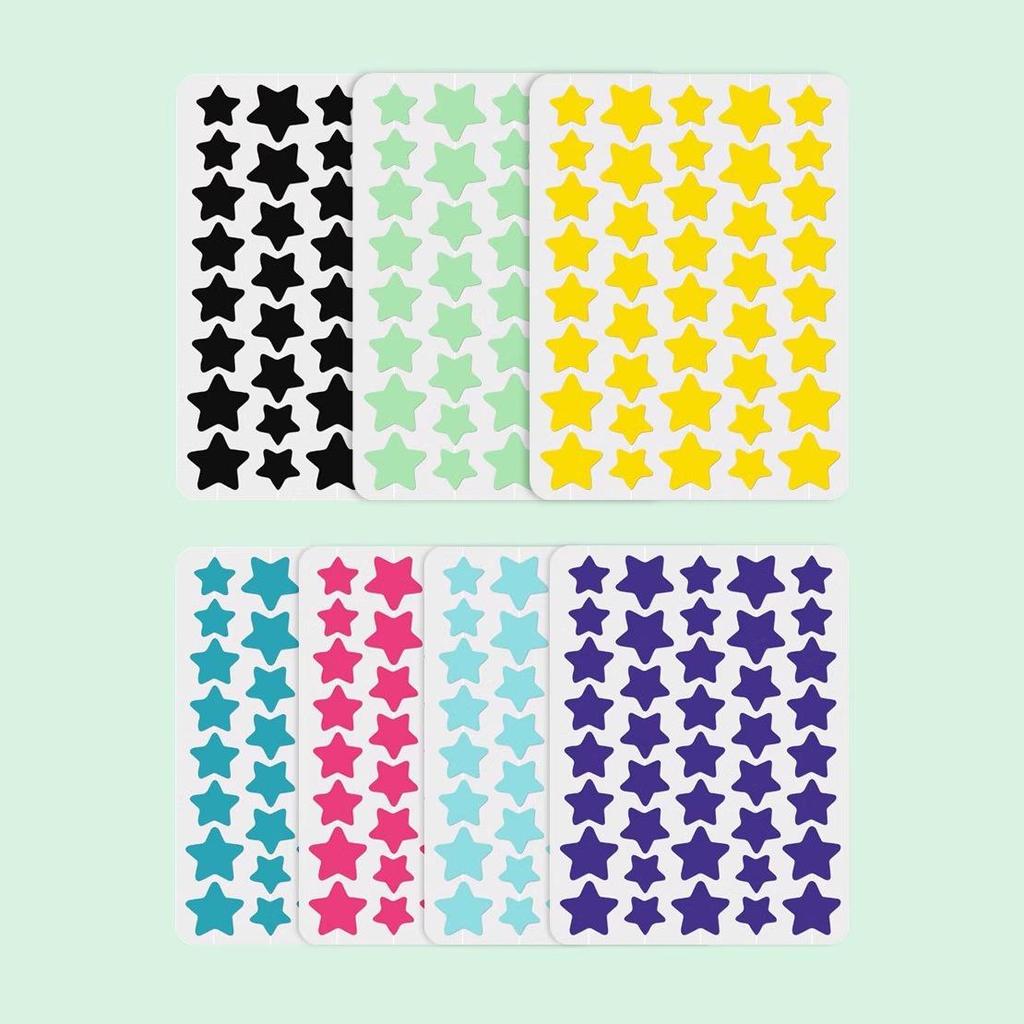 Colored Star Hydrogel Pimple Patch - Absorbs Pus and Clears Spot