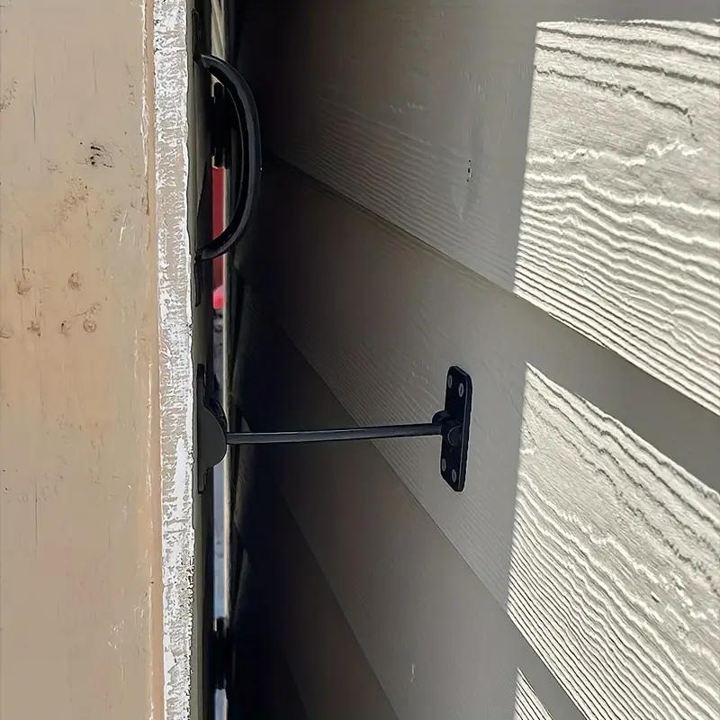 1set Door Retainer Kit White Black Plastic Door Stop Retaining Latch For RV Camper Motorhome Door Stoper With Screw