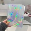 A5 Laser Star Zipper Binder Photo Card Collection Book Transparent Album A5 Card Album 3-inch Love Small Card Storage Album