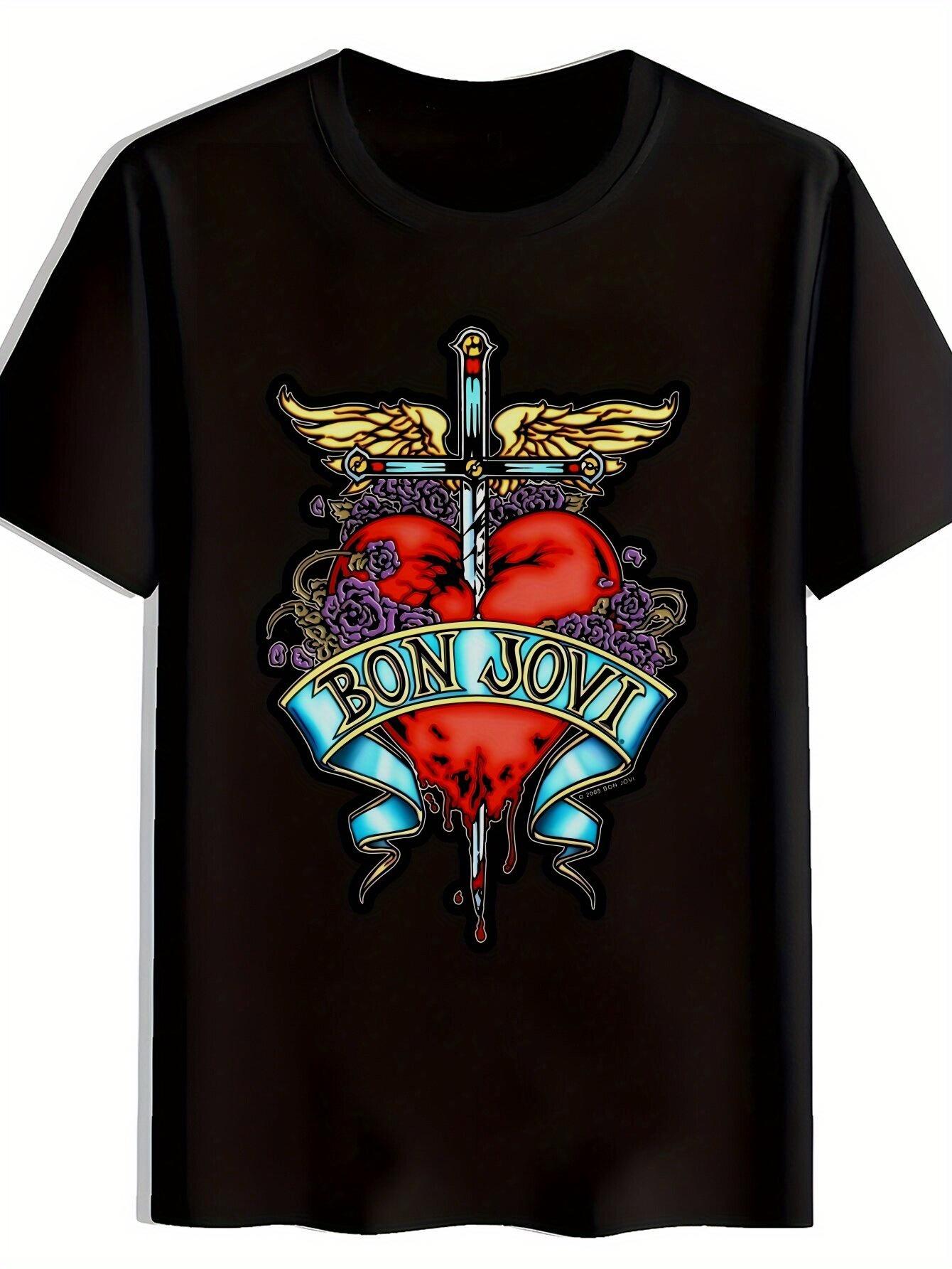 

Bon Jovi Graphic Print T-shirt - Short Sleeve XXL