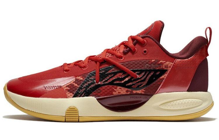Li Ning Speed 8 Basketball Shoes Men s Low Top Fiery Red/Deep Chestnut Red ABPS003-5 44