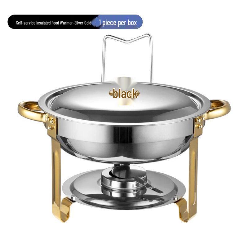 Lilang Gold-plated Small Round Chafing Dish