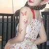 Girl Colorful Butterfly Tattoo Sticker Niche Tattoo Semi Permanent COD Sticker Tattoo Sticker F9F6