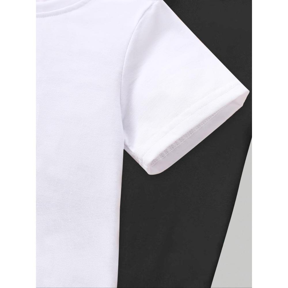 Conjunto de Manga Corta para Niña 2026 Nuevo Kpop Tres Chicas Estampado de Anime Camiseta de Manga Corta + Pantalones de Campana Conjunto de Dos Piezas