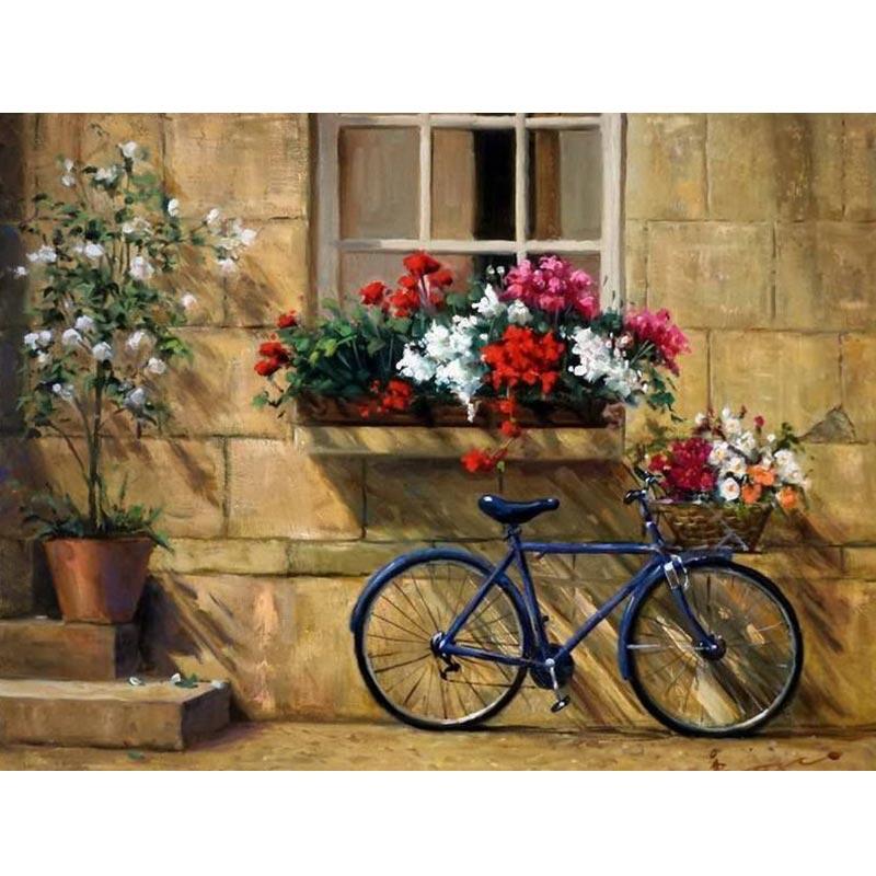 

Алмазная живопись пейзаж цветок вышивка крестиком 5d DIY Алмазная вышивка пейзаж картина рукоделие горный хрусталь домашний декор Full Round 20x30CM