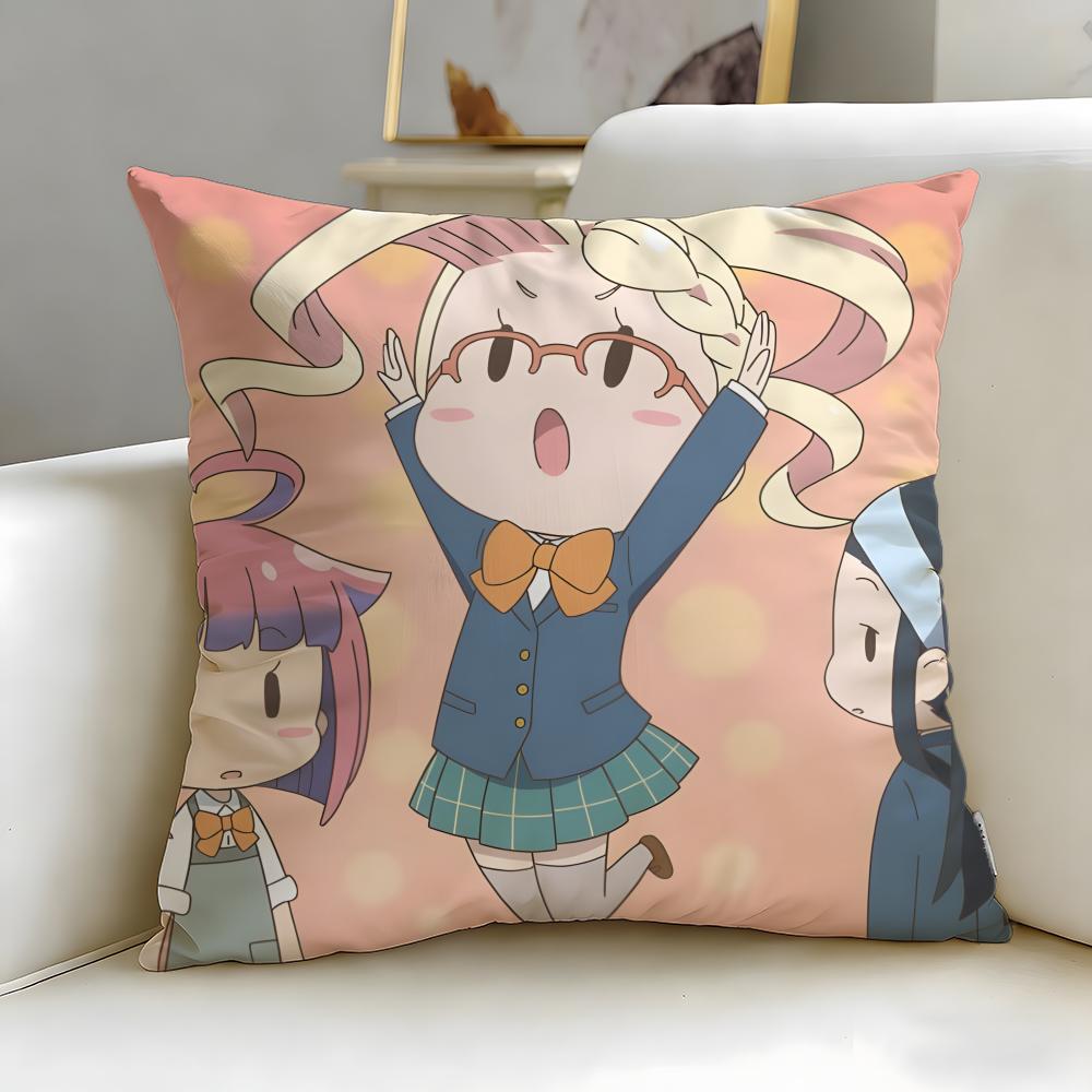 anime Lets Make a Mug Too Cushion Cover Soft EasyWash Pillow Case Versatile for Couch Bed Travel and Office