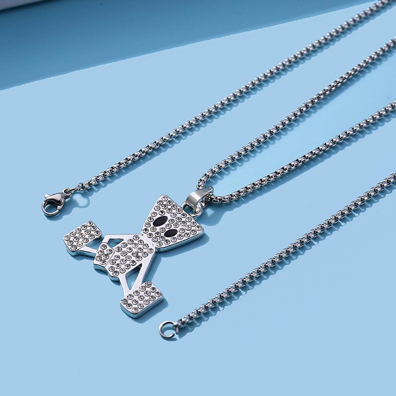 Puppet Ins Cold Style Hip Hop Simple Trendy Brand Men s Sweater Chain Pendant 60CM(Necklace Long)
