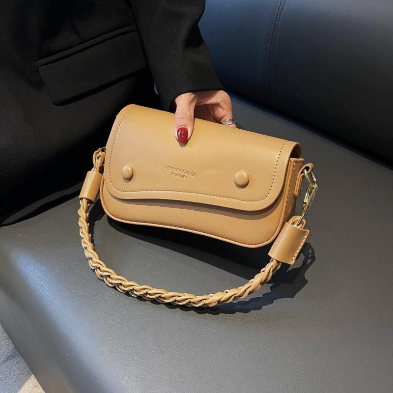 New textured shoulder saddle bag trendy fashion oblique span bag simple trend portable underarm women's bag