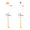 Durability Acrylic Cartoon Chicken Wall Clock Shatters Proof Safe Acrylic Chicken Wall Clock for Children Room
