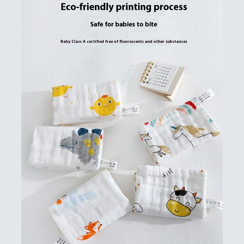 AssortedColor Thick And Soft Baby Bibs For Feeding Absorbent Cotton Pure Cotton Small Square Towel