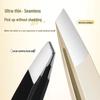 High-Precision Slim Waist Champagne Gold Eyebrow Tweezers for Trimming and Plucking