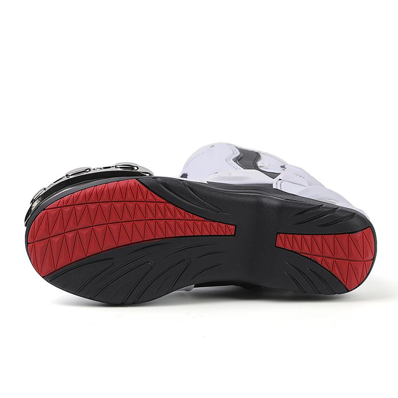 Men‘s Gear Shift Motorcycle Boots Off-road Motorbike Riding Shoes Mid-calf Motorcycle Protective Boots Four Seasons Botas Moto