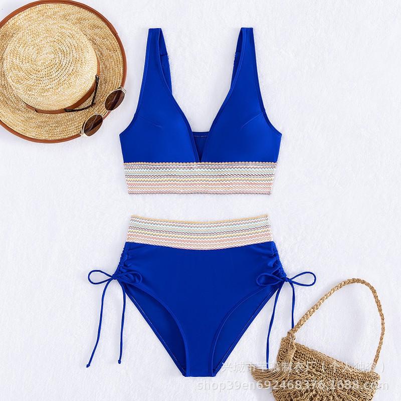 Split Bikini Swimsuit Women's Tight Waist Multi-color Hot