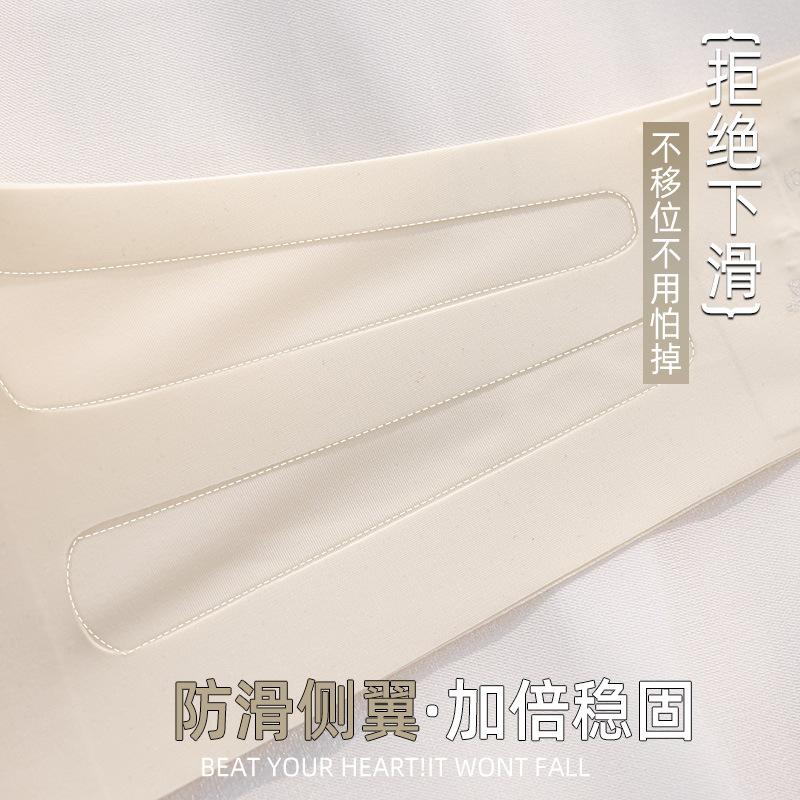 Strapless jelly non-slip can not fall off, small breasts gather underwear, women's tube top, summer seamless beauty, chest wrap and chest show bra