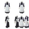 Long Style British Maid Outfit Men Women Lace Cosplay Dress Halloween Costume