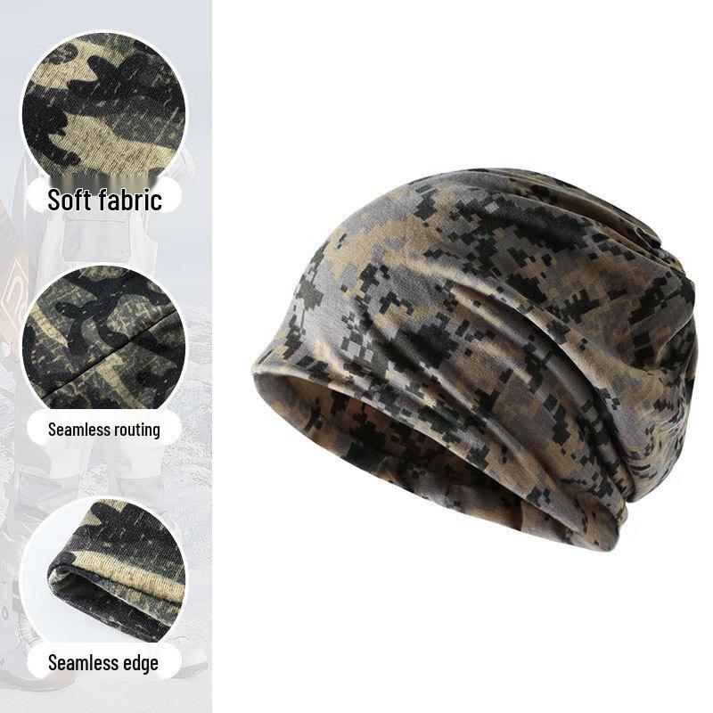Longzhan 2-in-1 Camouflage Warm Cycling Neck Gaiter & Face Mask Hat