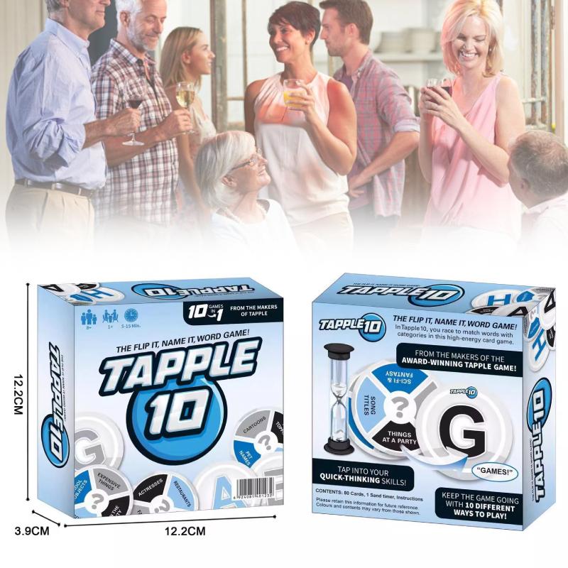 Game Word Tapple Fast Paced Family English Board Game Learning Play Ages All