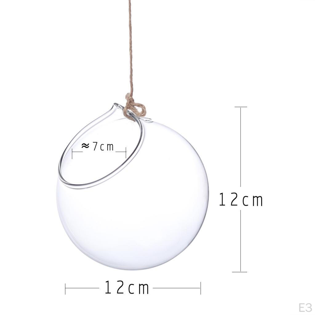 Pack 6 Pieces Hanging Vase Terrarium Container Bottle
