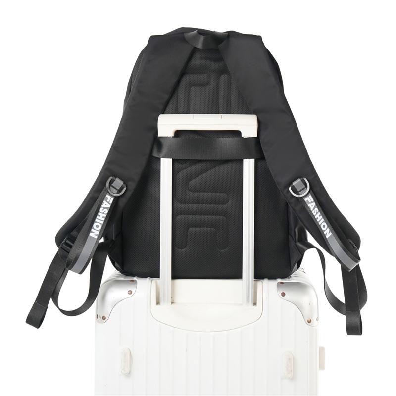 College-Stil Farbblock Rucksack Schülerrucksack Unisex Computertasche Leichter Reise-Rucksack mit großem Fassungsvermögen