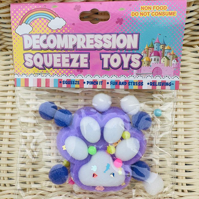 

Милая забава с щипками, Супермягкая лапа большой кошки, Флокированное восстановление, Снятие стресса, Нетоксичная, Креативная игрушка для выпускания эмоций