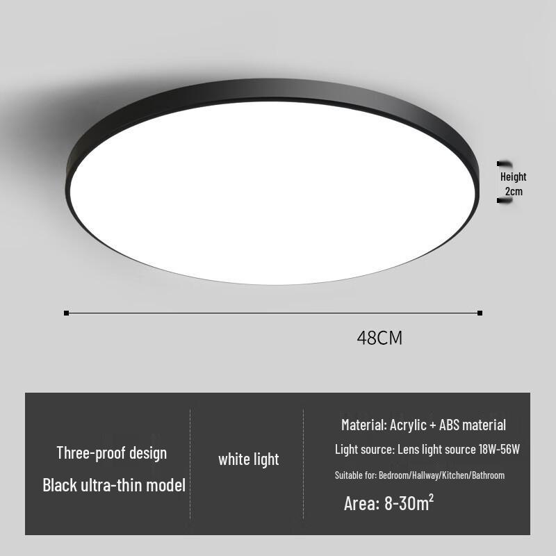 UOSULED Simple Ultra-thin LED Ceiling Light