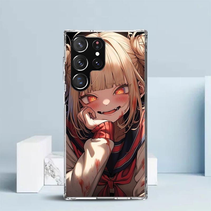 Himiko Toga My Hero Fashion Soft Cover for Samsung Galaxy S25 Edge S26 S24 S23 Ultra Phone Case S22 S21 Plus S20 FE Print Patter