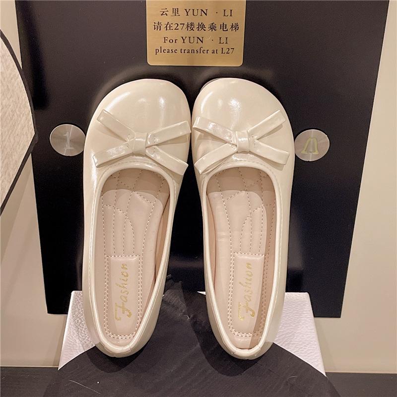Super Fairy Sweet and Cool Design Mary Jane Shoes 2025 New Internet Celebrity Bow Wear Round Head Single Shoes