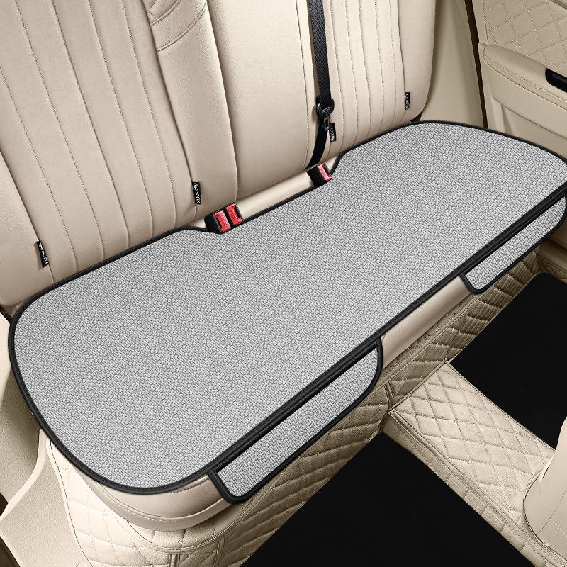 

Universal Breathable Car Rear Seat Cushion Non-Slip Wear-Resistant Solid Color Ice Silk Auto Seat Cover